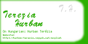 terezia hurban business card